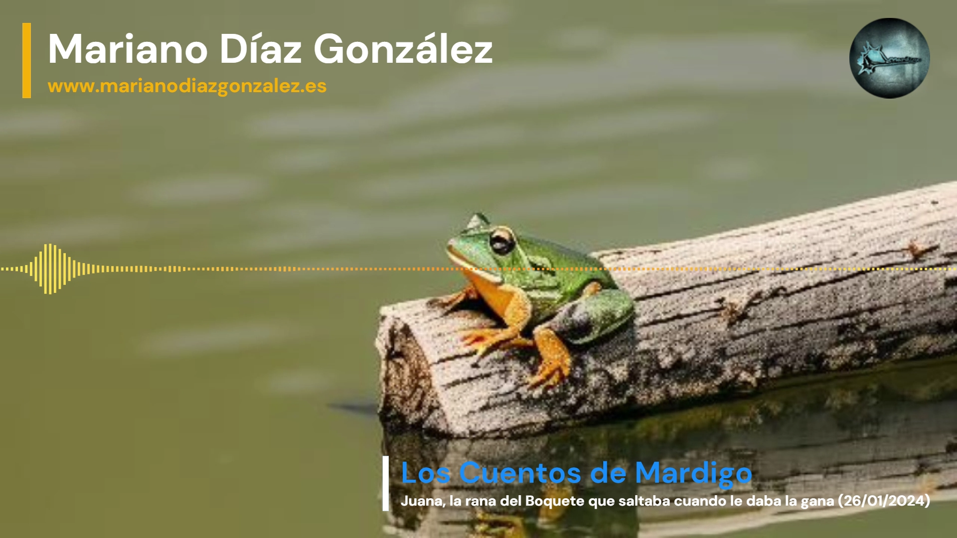 Los cuentos de Mardigo - Foto - Juana, la rana del Boquete que saltaba cuando le daba la gana